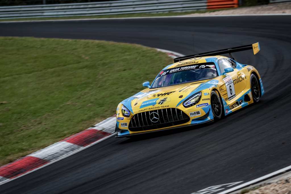 Der HRT AMG GT3, pilotiert von Patrick Assenheimer, Hubert Haupt und Manuel Metzger - Foto HRT