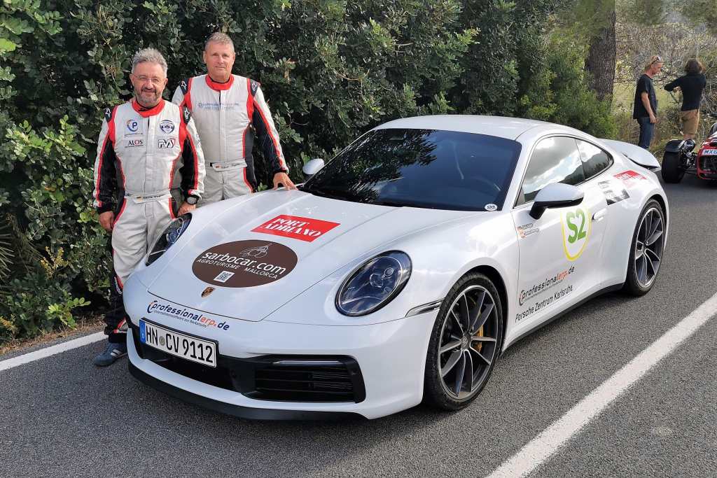Chris Vogler (rechts) mit seinem Copiloten Jaime Domenge Sancho