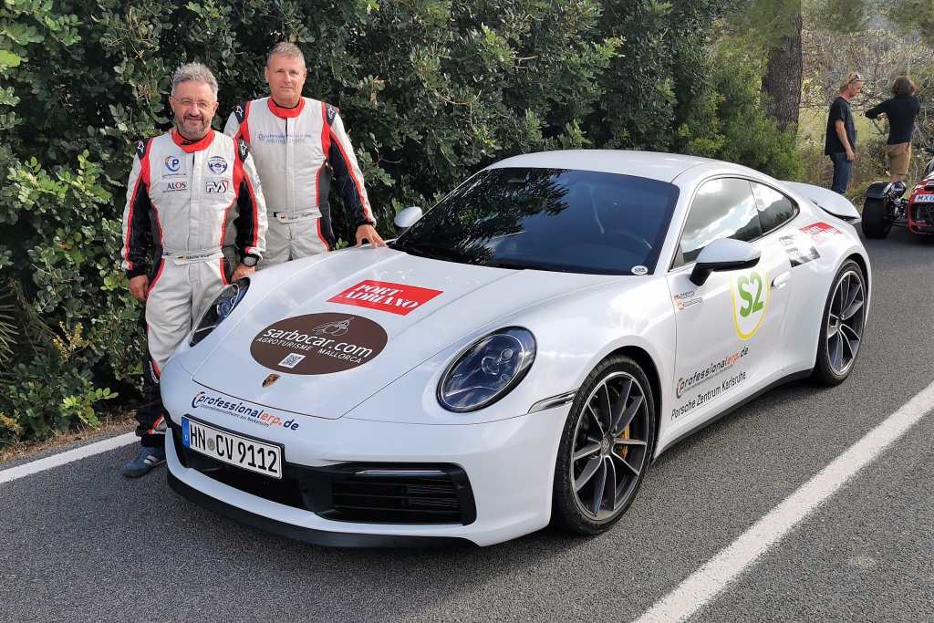 Chris Vogler (rechts) mit seinem Copiloten Jaime Domenge Sancho